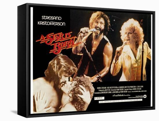 Star Is Born, A, Kris Kristofferson, Barbra Streisand, 1976-null-Framed Stretched Canvas