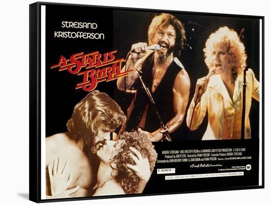 Star Is Born, A, Kris Kristofferson, Barbra Streisand, 1976-null-Framed Stretched Canvas