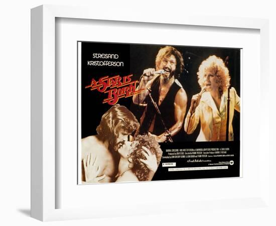 Star Is Born, A, Kris Kristofferson, Barbra Streisand, 1976-null-Framed Art Print