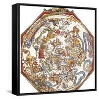 Star Map, Astronomicon Caesareum, 1540-Science Source-Framed Stretched Canvas