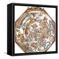 Star Map, Astronomicon Caesareum, 1540-Science Source-Framed Stretched Canvas