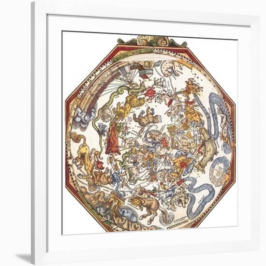 Star Map, Astronomicon Caesareum, 1540-Science Source-Framed Giclee Print