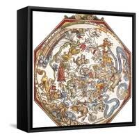 Star Map, Astronomicon Caesareum, 1540-Science Source-Framed Stretched Canvas