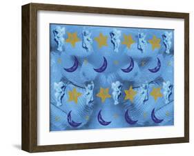 Star, Moon and Angel Design-Maria Trad-Framed Giclee Print