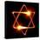 Star of David Created by Light-Zoom-zoom-Stretched Canvas