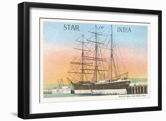 Star of India, San Diego, California-null-Framed Art Print