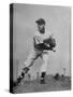 Star Pitcher Ned Garver Throwing Ball-Ed Clark-Stretched Canvas