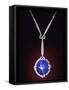 Star Sapphire Necklace-null-Framed Stretched Canvas