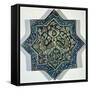 Star-Shaped Overglaze Leaf-Gilded Tile in the Style of Takht-E Solaiman, 13th-14th Century-null-Framed Stretched Canvas