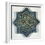 Star-Shaped Overglaze Leaf-Gilded Tile in the Style of Takht-E Solaiman, 13th-14th Century-null-Framed Giclee Print