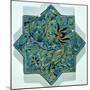 Star-Shaped Overglaze Leaf-Gilded Tile in the Style of Takht-E Solaiman, 13th-14th Century-null-Mounted Giclee Print