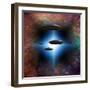 Star Ships Enter through Star Gate-rolffimages-Framed Photographic Print