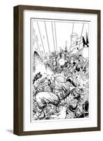 Star Slammers No. 1 Cover - Inks-Walter Simonson-Framed Art Print