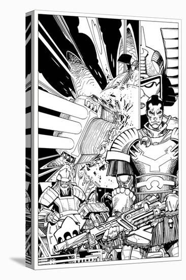 Star Slammers No. 2 Cover - Inks-Walter Simonson-Stretched Canvas