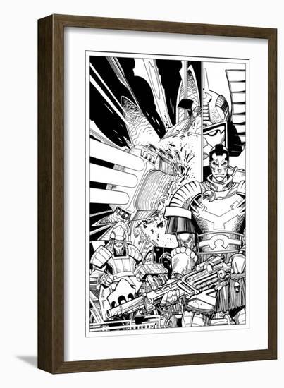 Star Slammers No. 2 Cover - Inks-Walter Simonson-Framed Art Print