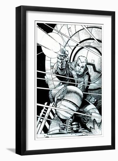 Star Slammers No. 5 Cover - Inks-Walter Simonson-Framed Art Print