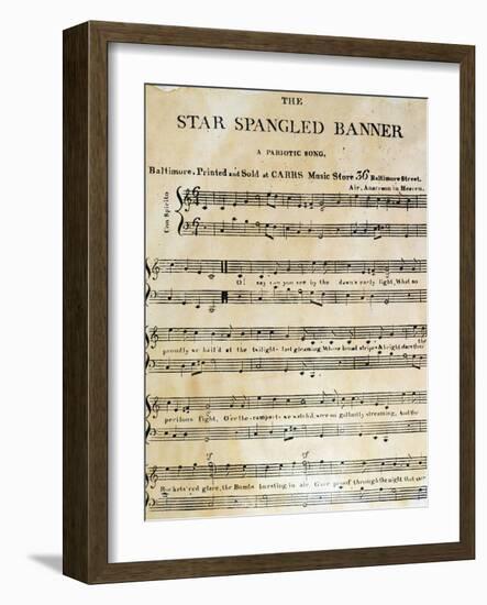 Star Spangled Banner, 1814-null-Framed Giclee Print