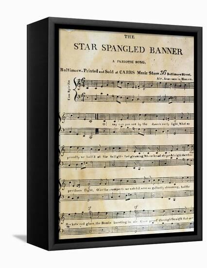 Star Spangled Banner, 1814-null-Framed Stretched Canvas