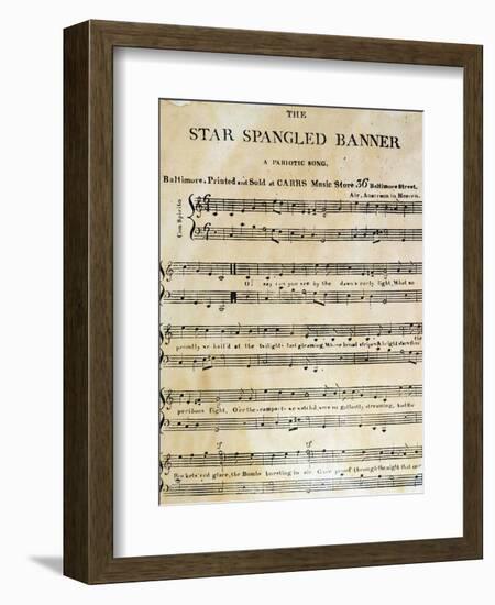 Star Spangled Banner, 1814-null-Framed Giclee Print