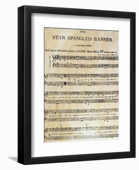 Star Spangled Banner, 1814-null-Framed Giclee Print