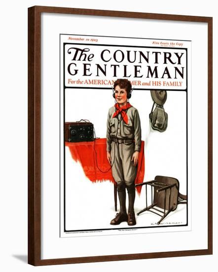 "Star Spangled Banner," Country Gentleman Cover, November 10, 1923-Katherine R. Wireman-Framed Giclee Print