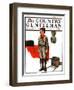 "Star Spangled Banner," Country Gentleman Cover, November 10, 1923-Katherine R. Wireman-Framed Giclee Print