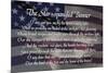 Star-spangled Banner Lyrics Poster-null-Mounted Poster