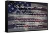 Star-spangled Banner Lyrics Poster-null-Framed Stretched Canvas