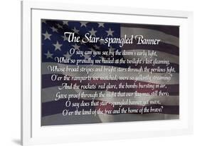 Star-spangled Banner Lyrics-null-Framed Art Print