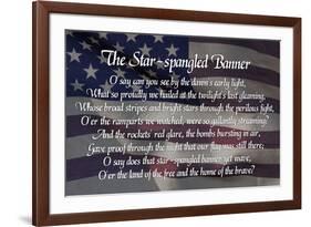 Star-spangled Banner Lyrics-null-Framed Art Print