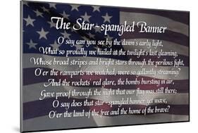 Star-spangled Banner Lyrics-null-Mounted Poster