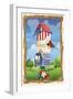 Star spangled birdhouse-Julie Goonan-Framed Giclee Print