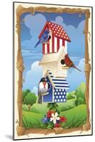 Star spangled birdhouse-Julie Goonan-Mounted Giclee Print