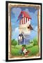 Star spangled birdhouse-Julie Goonan-Framed Giclee Print