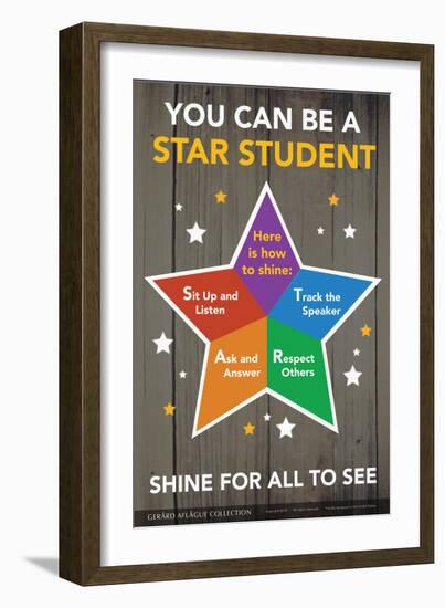 STAR Student - Shine for All to See-Gerard Aflague Collection-Framed Art Print