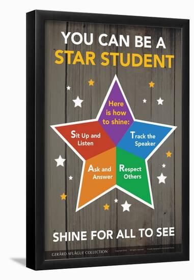 STAR Student - Shine for All to See-Gerard Aflague Collection-Framed Poster