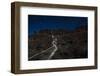 Star Trail Above the Feathers in Vantage, Washington While a Headlamp Passes By-Dan Holz-Framed Photographic Print