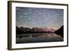 Star Trail over Mont Blanc Range Seen from Lac Des Cheserys-Roberto Moiola-Framed Photographic Print