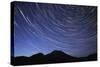 Star Trail with South Sister Mountain, Oregon, USA-Jamie & Judy Wild-Stretched Canvas