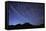 Star Trail with South Sister Mountain, Oregon, USA-Jamie & Judy Wild-Framed Stretched Canvas