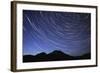Star Trail with South Sister Mountain, Oregon, USA-Jamie & Judy Wild-Framed Photographic Print