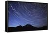 Star Trail with South Sister Mountain, Oregon, USA-Jamie & Judy Wild-Framed Stretched Canvas