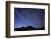 Star Trail with South Sister Mountain, Oregon, USA-Jamie & Judy Wild-Framed Photographic Print