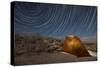 Star Trails Above a Campsite in Anza Borrego Desert State Park, California-null-Stretched Canvas