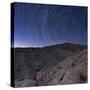 Star Trails Above Coachwhip Canyon in Anza Borrego Desert State Park, California-null-Stretched Canvas