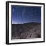 Star Trails Above Coachwhip Canyon in Anza Borrego Desert State Park, California-null-Framed Photographic Print