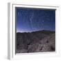 Star Trails Above Coachwhip Canyon in Anza Borrego Desert State Park, California-null-Framed Photographic Print