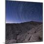 Star Trails Above Coachwhip Canyon in Anza Borrego Desert State Park, California-null-Mounted Photographic Print