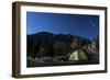 Star Trails and a Lone Tent in the Inyo National Forest, California-null-Framed Premium Photographic Print