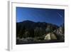 Star Trails and a Lone Tent in the Inyo National Forest, California-null-Framed Photographic Print